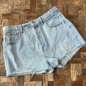 Wild Fable Highest Rise Cutoff Shorts Light Wash NWT Size 14